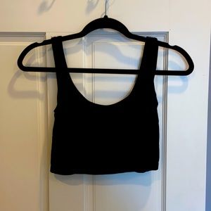 Black Free People Intimate Crop Tank